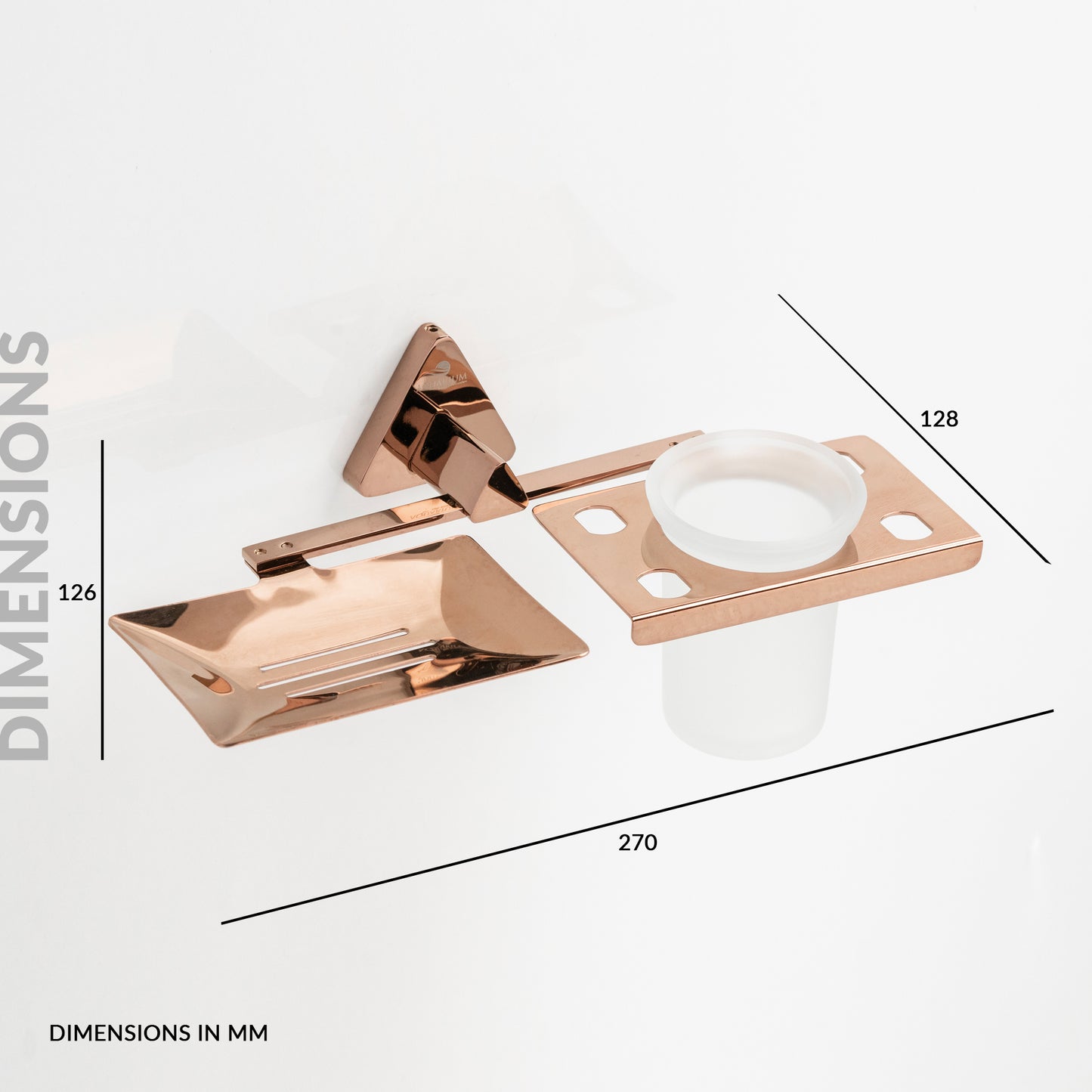 Soap Holder with Tumbler Holder | Rosy Series