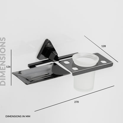 Soap Holder with Tumbler Holder | Rosy Series