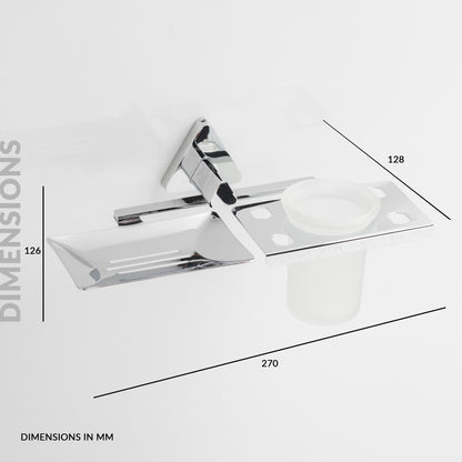 Soap Holder with Tumbler Holder | Rosy Series