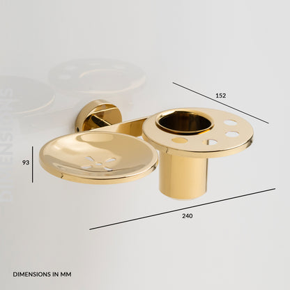 Soap Holder with Tumbler Holder | Ruby Series