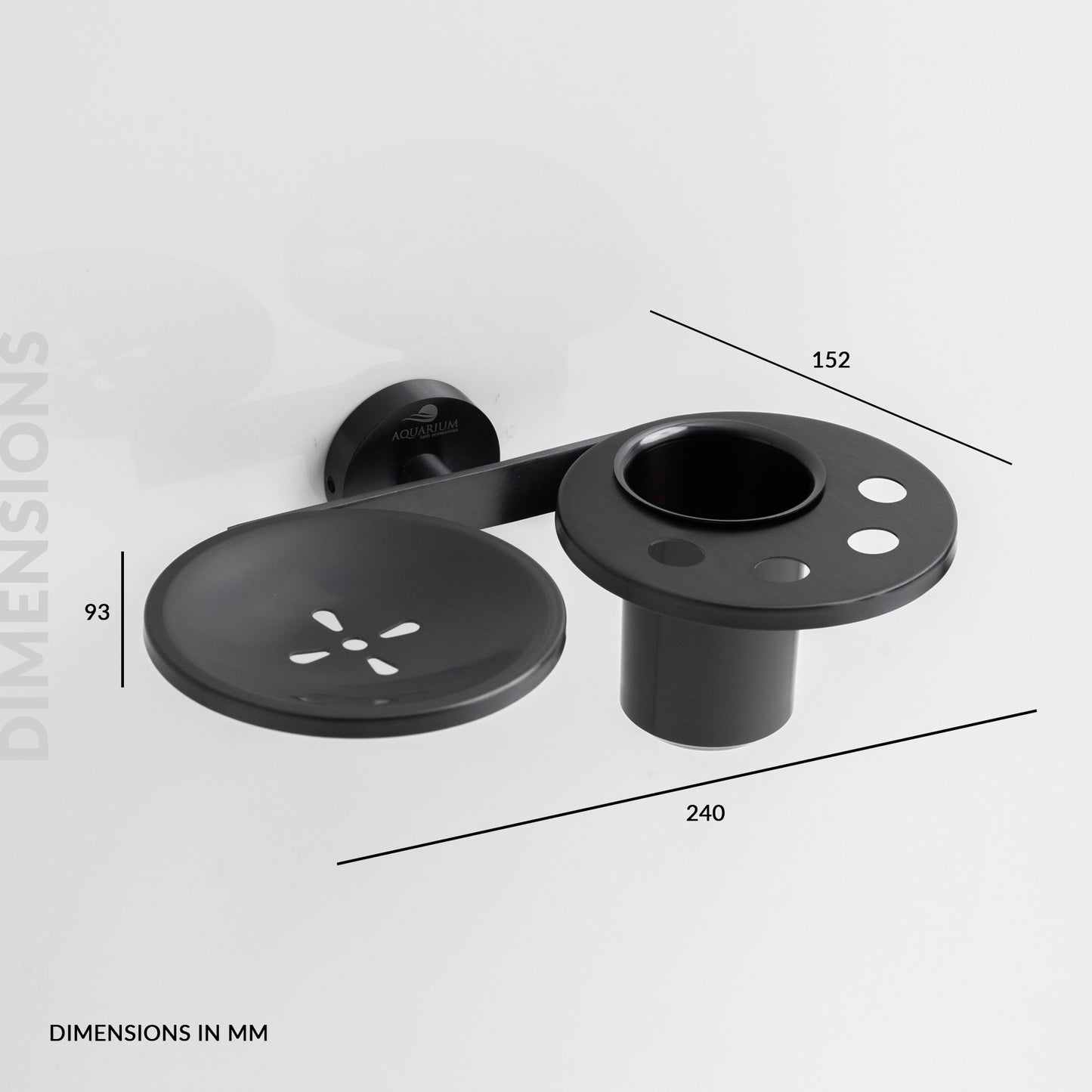 Soap Holder with Tumbler Holder | Ruby Series