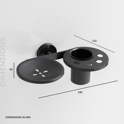 Soap Holder with Tumbler Holder | Ruby Series