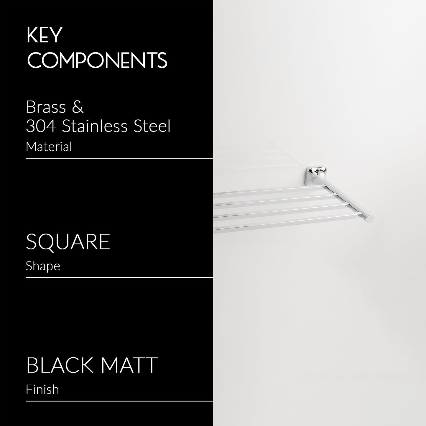 Towel Rack Shelf | Ellen Series