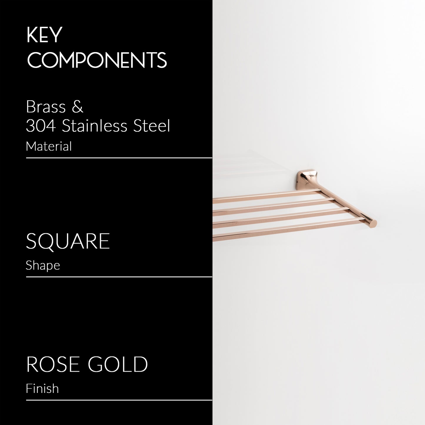 Towel Rack Shelf | Ellen Series