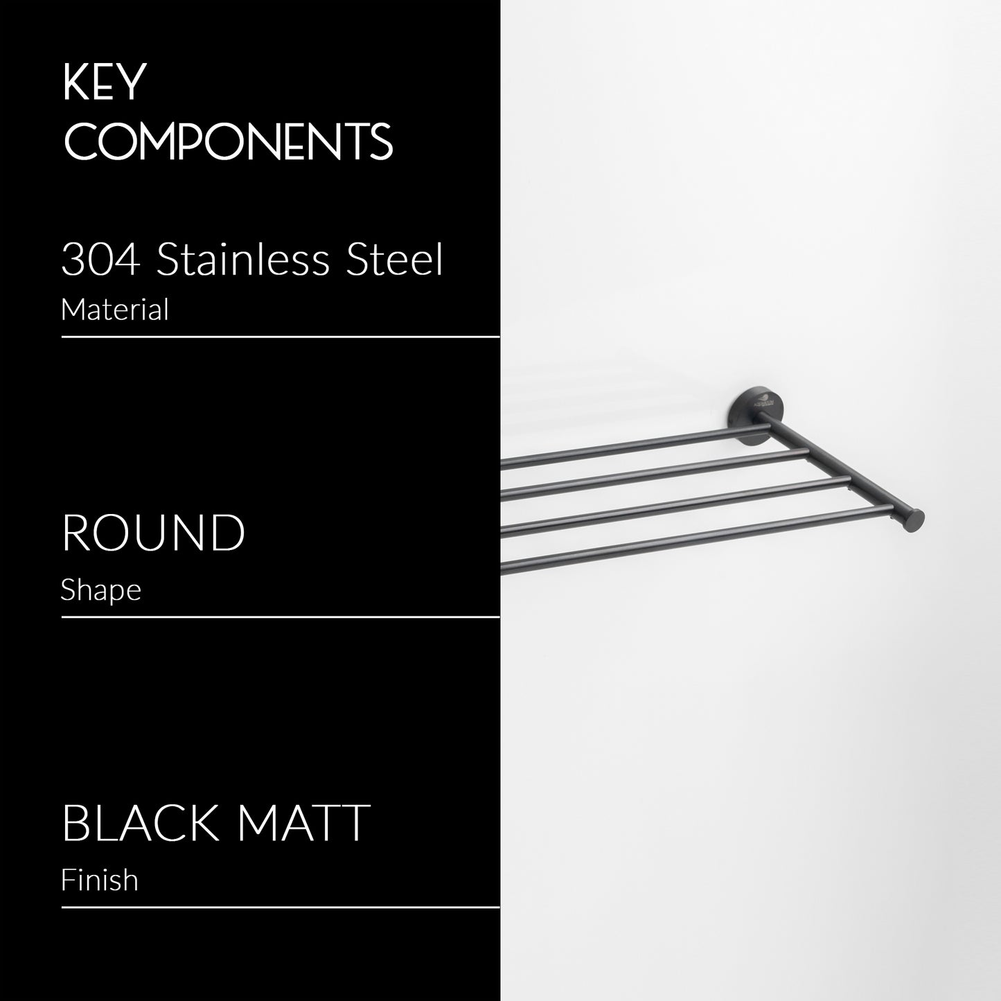Towel Rack Shelf | Ruby Series