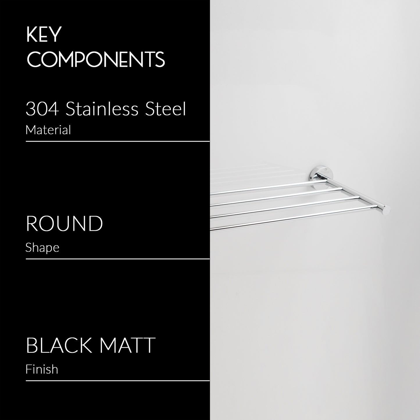 Towel Rack Shelf | Ruby Series