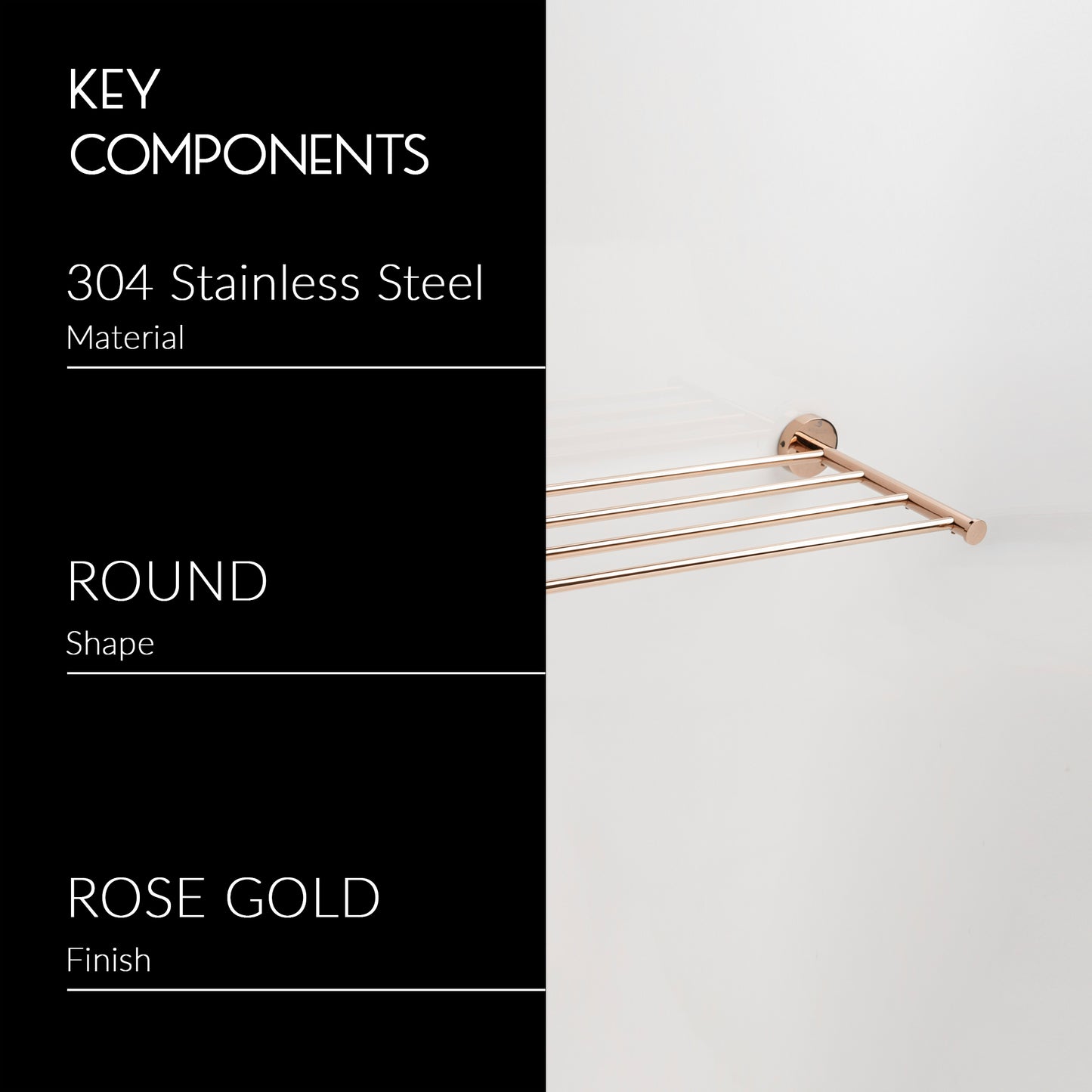 Towel Rack Shelf | Ruby Series