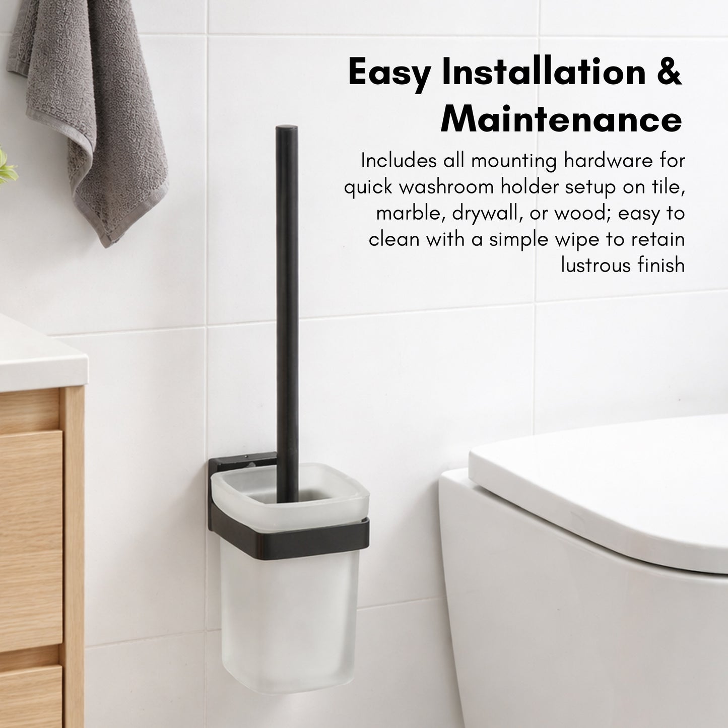 Toilet Brush Holder | Square