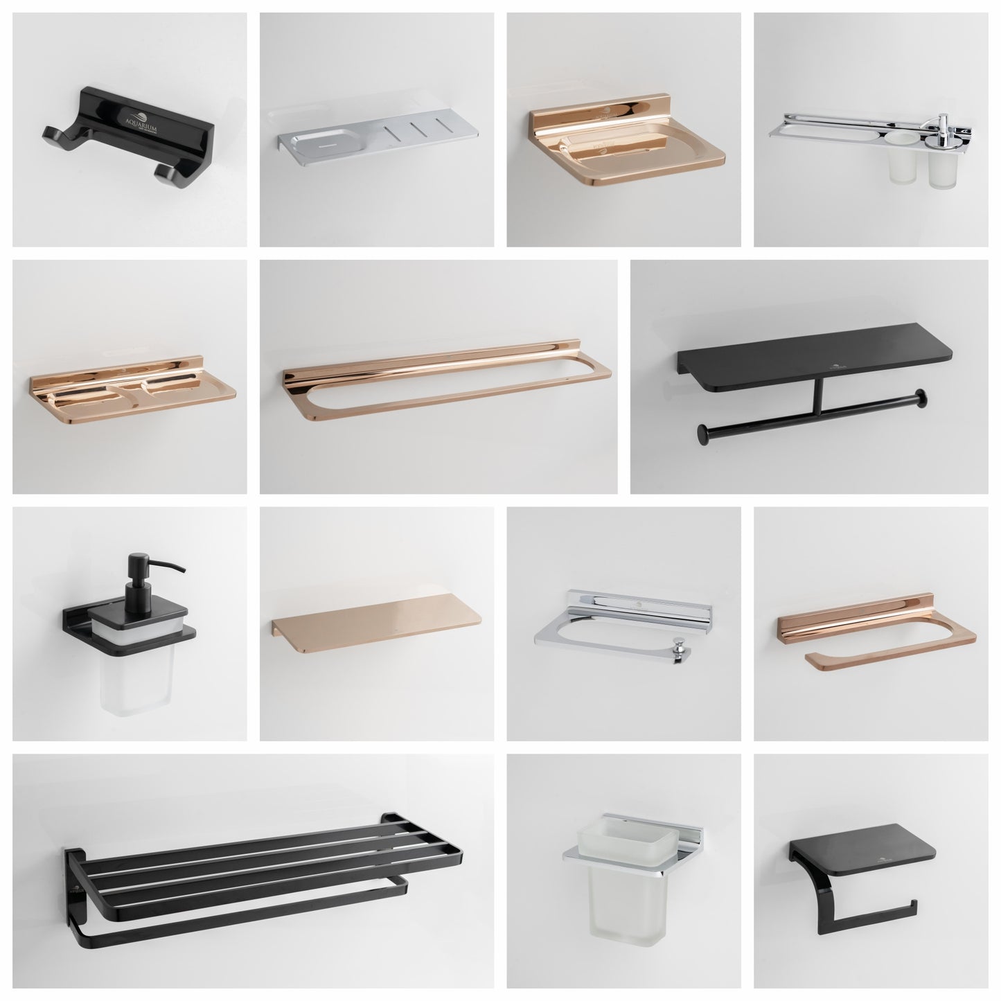 Double Paper Holder With Shelf | Salmon Series