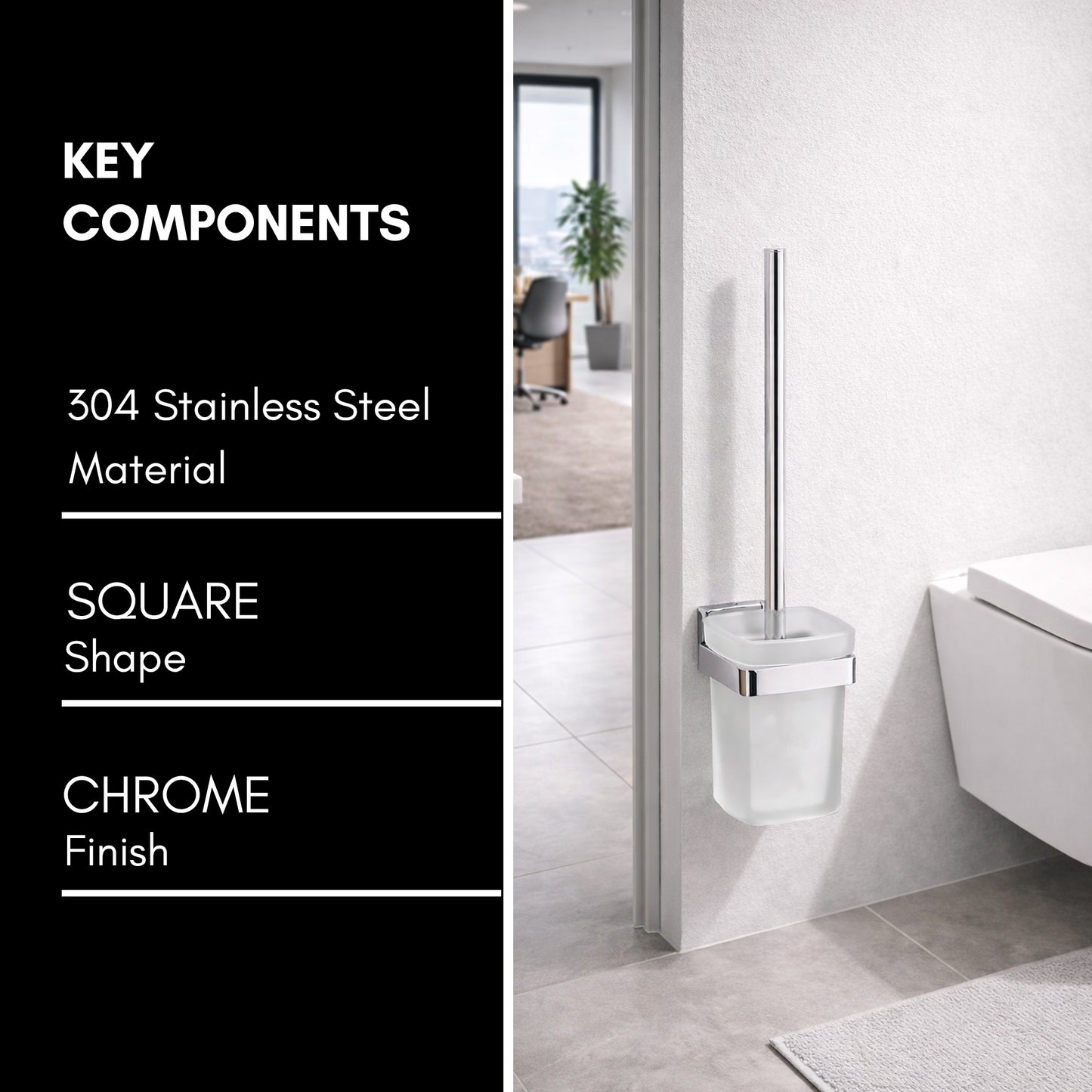 Toilet Brush Holder | Square